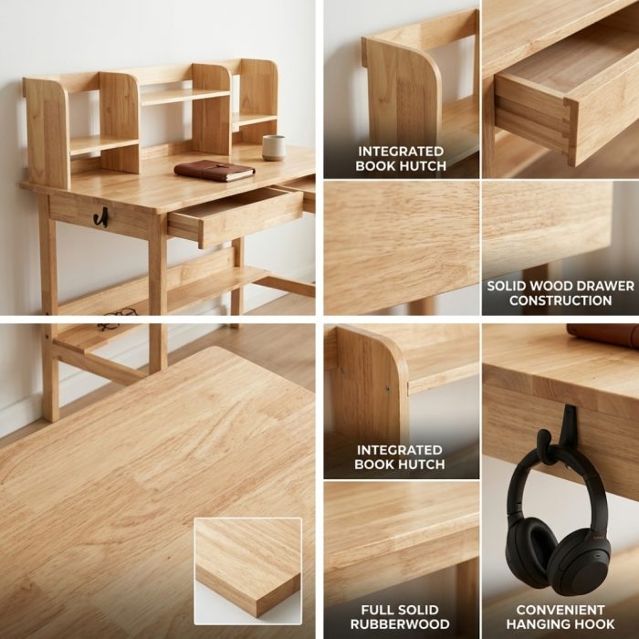 SD 912-120 Study Desk-Natural - Image 3