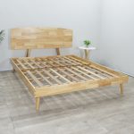 DB 571310 Wooden Queen Size Bed-Natural - Image 6