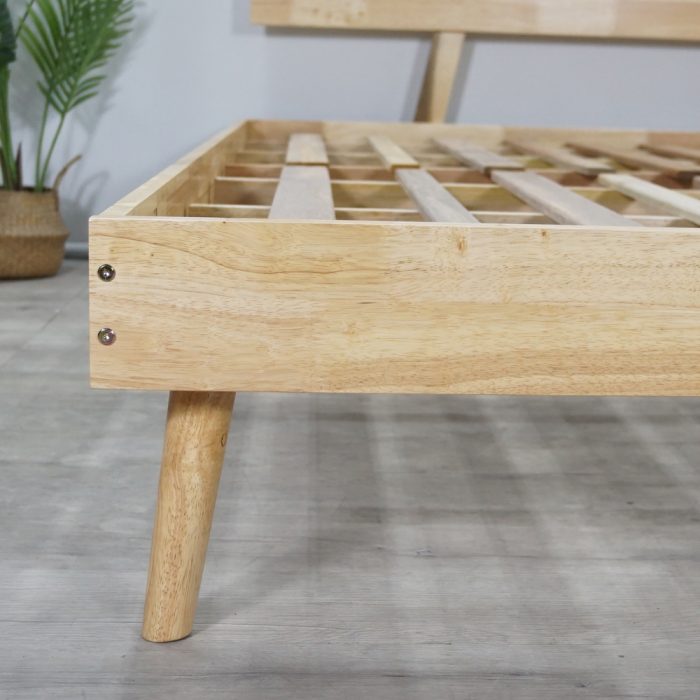 DB 571310 Wooden Queen Size Bed-Natural - Image 7