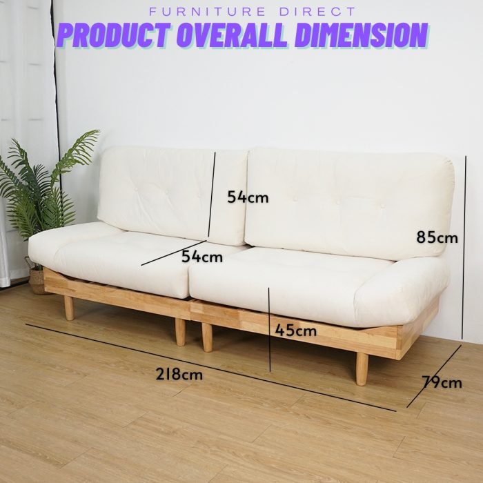 HD-0010 3 Seater Pet Friendly Sofa-Beige - Image 9