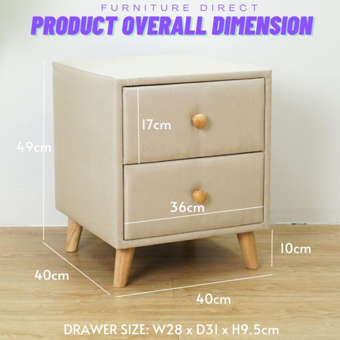 FD 003 Bedside Table-3 Colors - Image 6