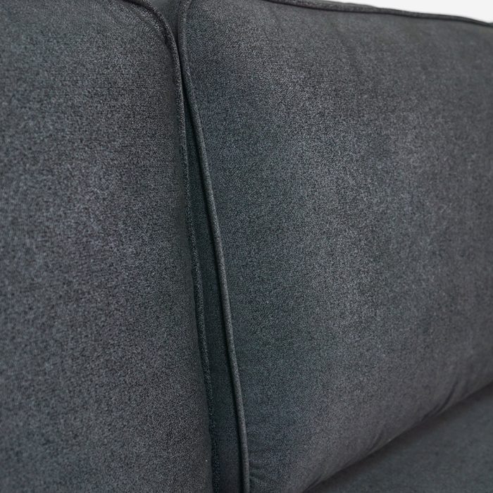 HD 8446 Pet Friendly 3 Seater Sofa-Black - Image 3
