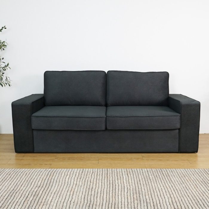 HD 8446 Pet Friendly 3 Seater Sofa-Black - Image 4
