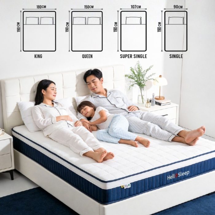 HelloSleep 10 Inch Fully Removable Pocket Spring Mattress - Image 6