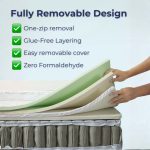 HelloSleep 12 Inch Fully Removable Pocket Spring Mattress - Image 7