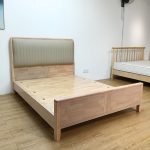 2908 Solid Rubberwood Bed Frame-White Wash - Image 5
