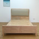 2908 Solid Rubberwood Bed Frame-White Wash - Image 7