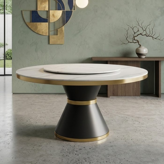 SLC 0435 D135cm Sintered Stone Round Table - Image 2