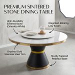 SLC 0435 D135cm Sintered Stone Round Table - Image 4