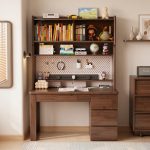 A015 120cm Full Solid Study Desk-Walnut