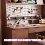A015 120cm Full Solid Study Desk-Walnut - Image 4
