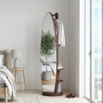 M106 Swivel Standing Mirror With Storage