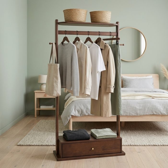 331 Wooden Garment Rack - Image 2