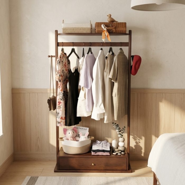331 Wooden Garment Rack - Image 7