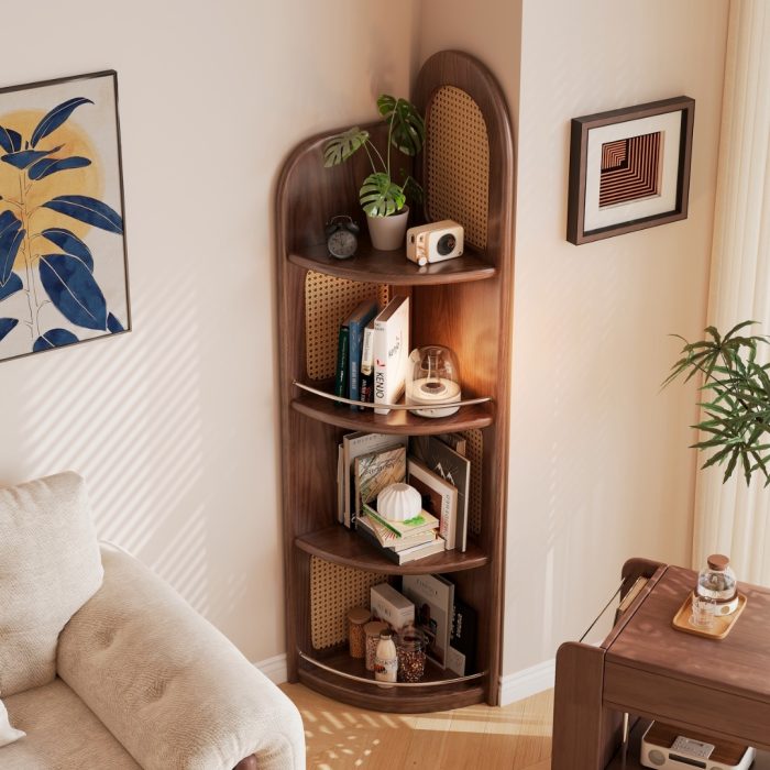 JY01 Wooden Corner Display Rack - Image 2