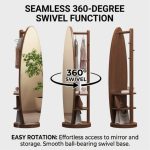 M106 Swivel Standing Mirror With Storage - Image 5