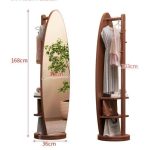 M106 Swivel Standing Mirror With Storage - Image 7