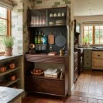 KC 905 Full Solid 80cm High Kitchen Cabinet-Walnut - Image 3