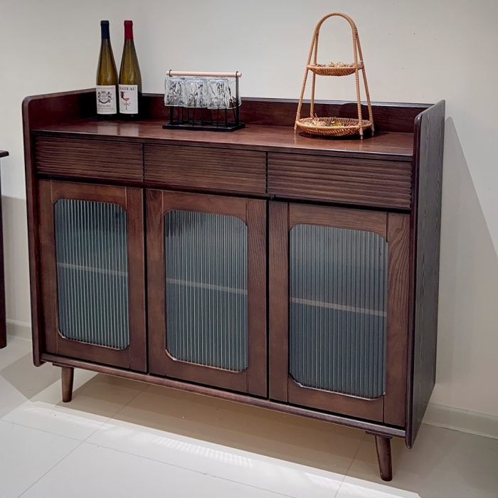 SB 907 Full Solid 120cm 3 Door Sideboard - Image 4