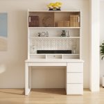 A015 120cm Full Solid Study Desk-White - Image 4