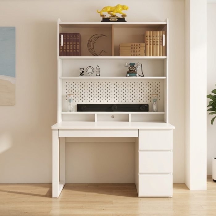 A015 120cm Full Solid Study Desk-White - Image 4