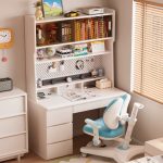 A015 120cm Full Solid Study Desk-White - Image 3