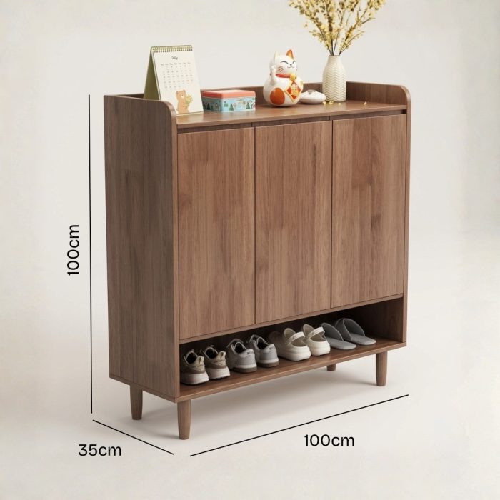 XG35 Full Solid 3 Door Shoe Cabinet - Image 7